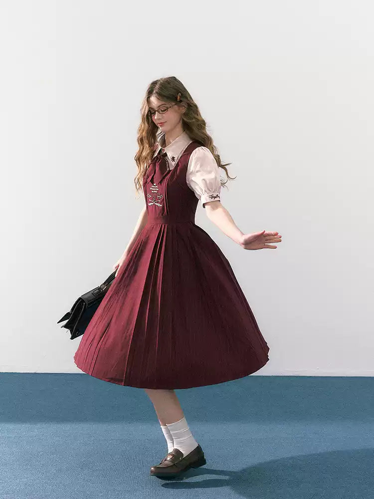 Academic Department Genuine Joint Vest Skirt Added Invisible Pockets Academic Skirt