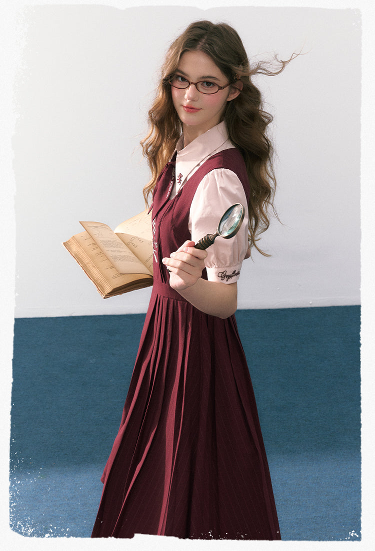 Academic Department Genuine Joint Vest Skirt Added Invisible Pockets Academic Skirt