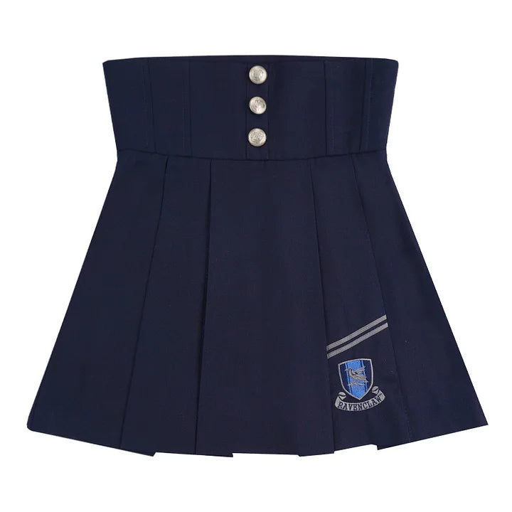Academic Department Joint Striped Shirt Skirt Fishbone Skirt Two-piece Set Waist Set Uniform