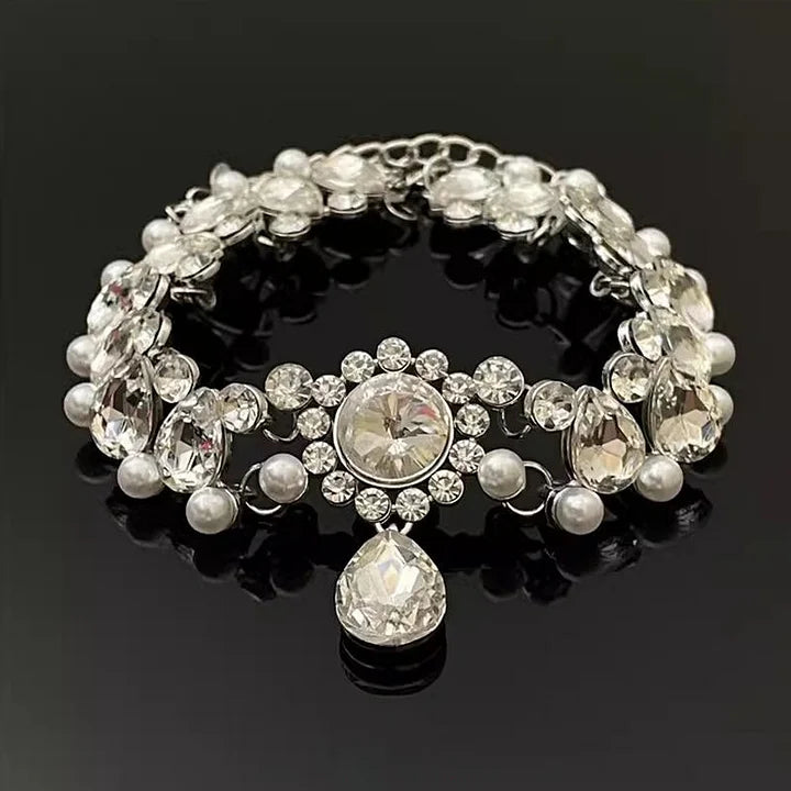 Baroque White Floral Pearl Choker Lolita Elegant Necklace Wedding