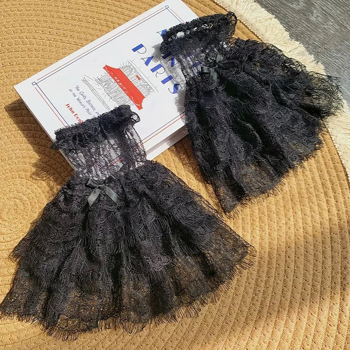 Black Butterfly Elegant Gothic Princess Dress Organza Strap Lolita Dress JSK