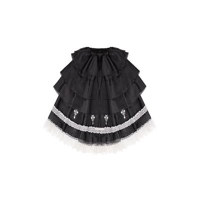 Black Elegant High Gothic Lolita Dress Fishtail SK
