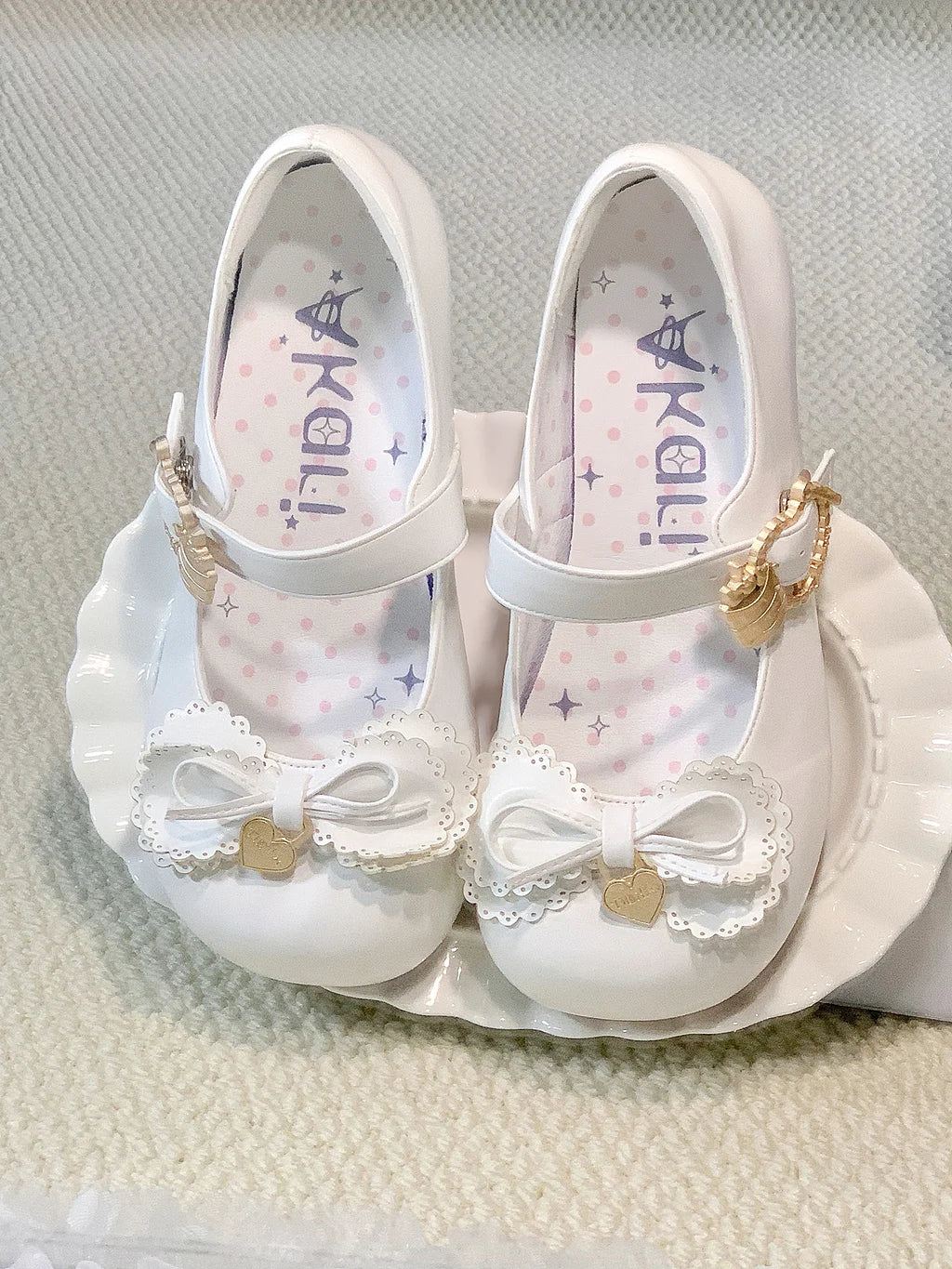 Bow Lolita Shoes Cute Doll Feeling Low Heel Single Shoes