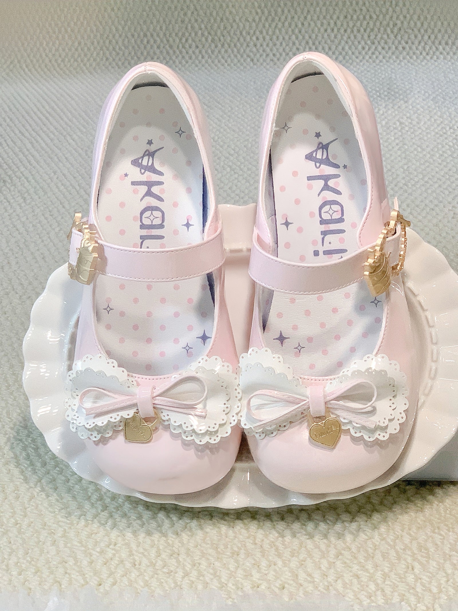 Bow Lolita Shoes Cute Doll Feeling Low Heel Single Shoes