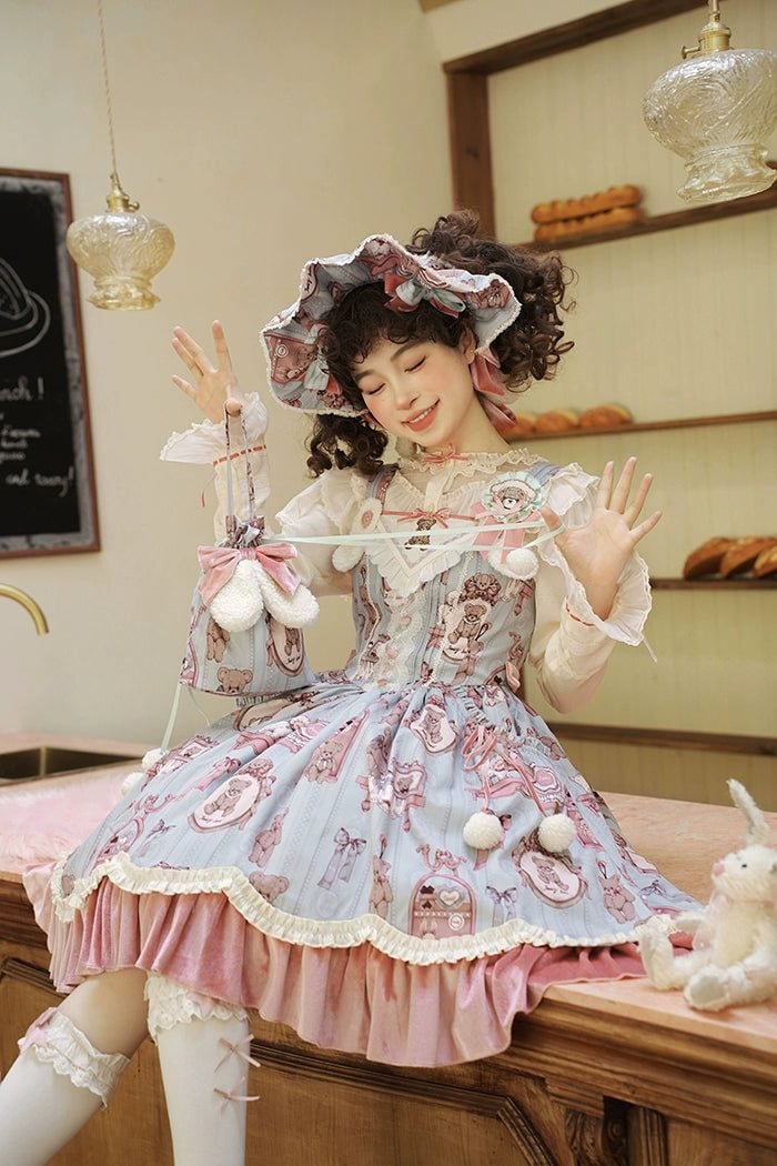Candy Sweetheart Cute Lolita Pink Dress JSK Layer Cake Skirt
