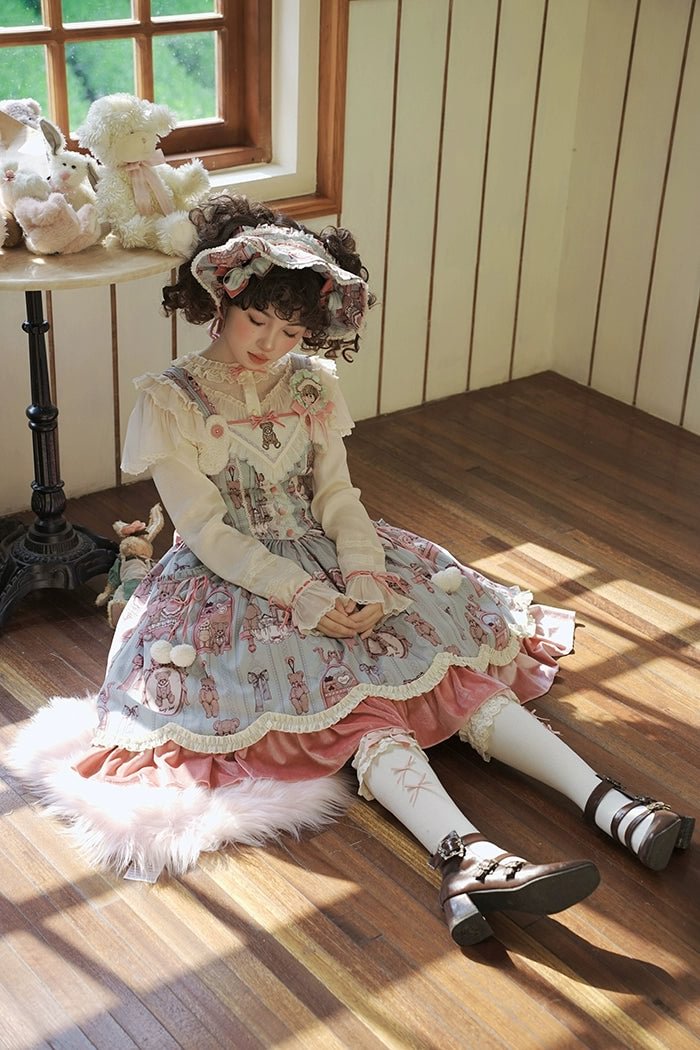 Candy Sweetheart Cute Lolita Pink Dress JSK Layer Cake Skirt