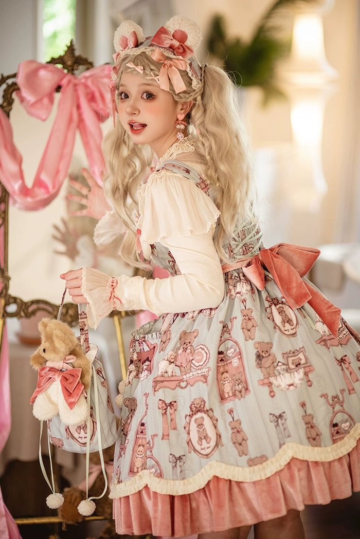 Candy Sweetheart Cute Lolita Pink Dress JSK Layer Cake Skirt