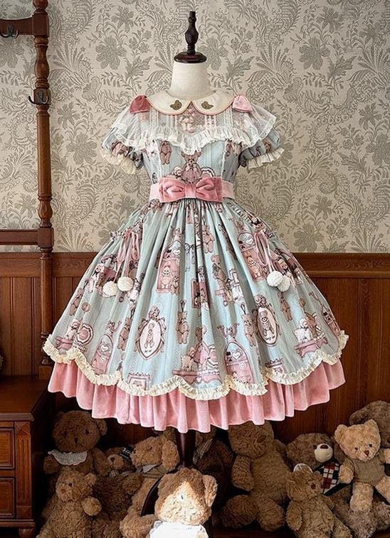 Candy Sweetheart Cute Lolita Pink Dress JSK Layer Cake Skirt