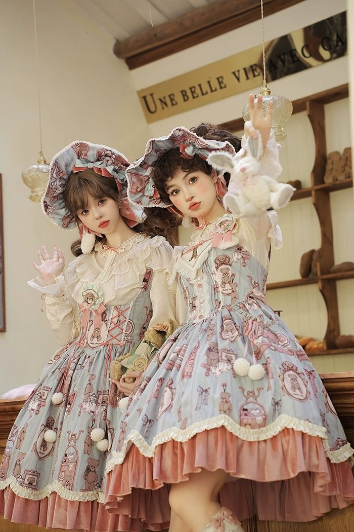 Candy Sweetheart Cute Lolita Pink Dress JSK Layer Cake Skirt