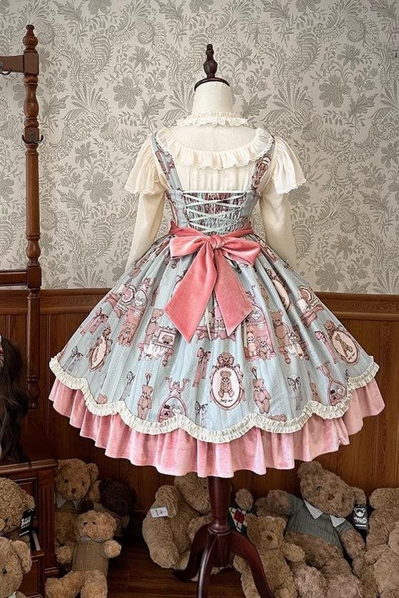 Candy Sweetheart Cute Lolita Pink Dress JSK Layer Cake Skirt