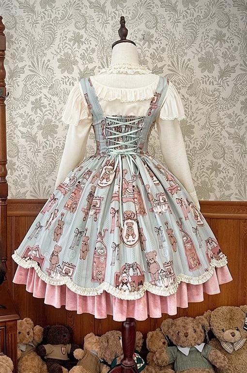 Candy Sweetheart Cute Lolita Pink Dress JSK Layer Cake Skirt