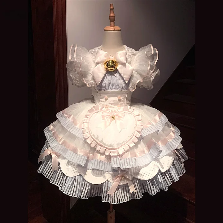 Cat Bell Sweet Beautiful Woman Servant Lolita Cute Dress Suit