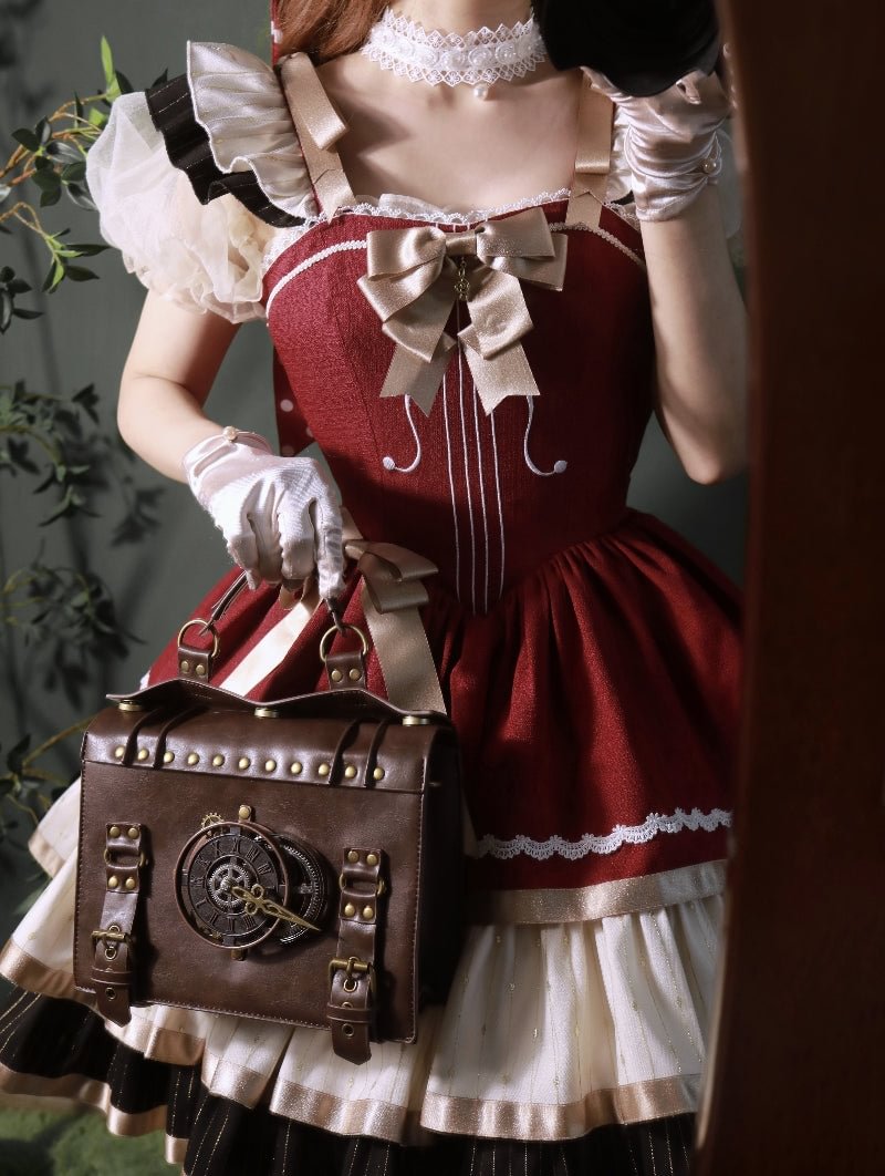 Cello Vintage Elegant 3 Tiered Classic Lolita Jumper Skirt Princess Dress