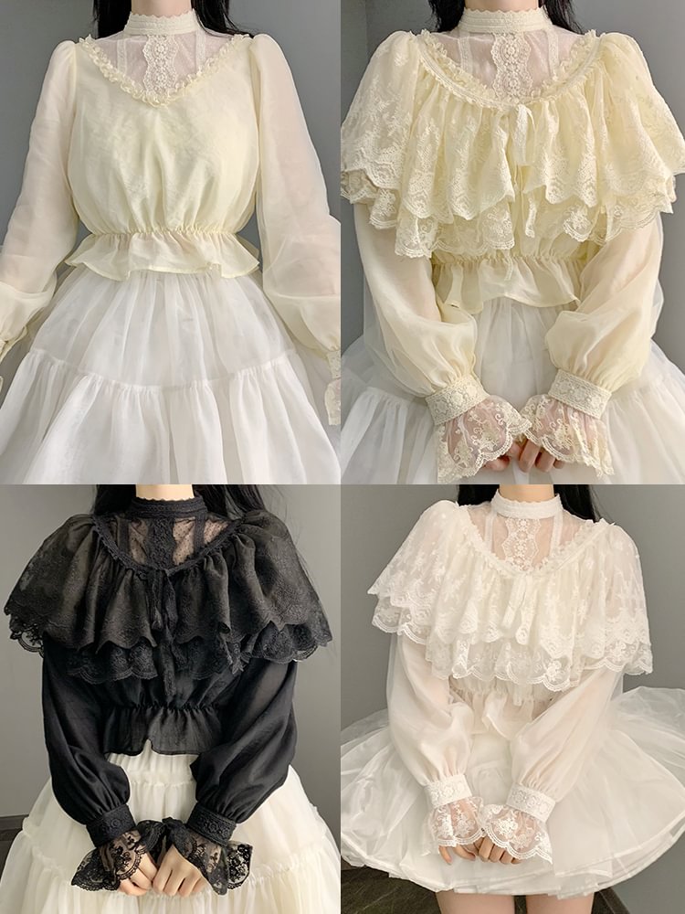 Classic Chinese Style Elegant Three Color Versatile Underwear Shawl for Spring and Autumn Blouse Shirt