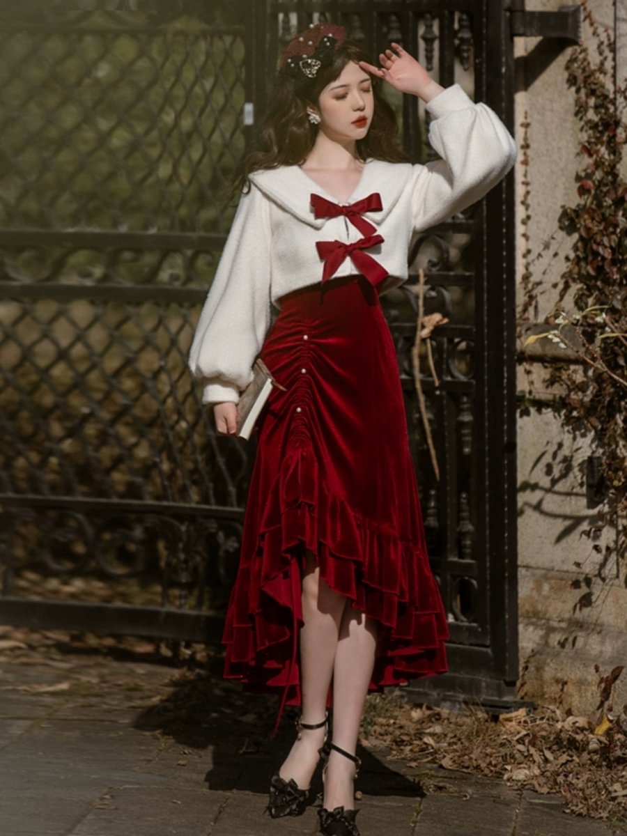 Classic Daughter Jsk Suspender Skirt Lolita Spring and Autumn Fishtail Skirt Dress Coat