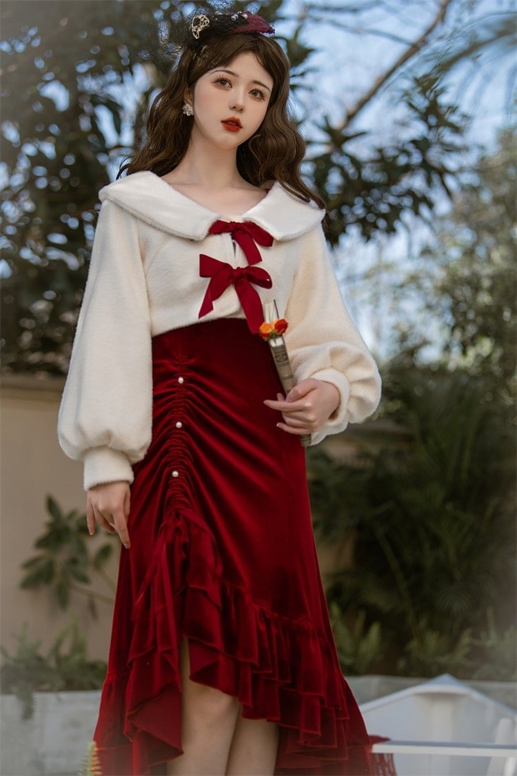 Classic Daughter Jsk Suspender Skirt Lolita Spring and Autumn Fishtail Skirt Dress Coat