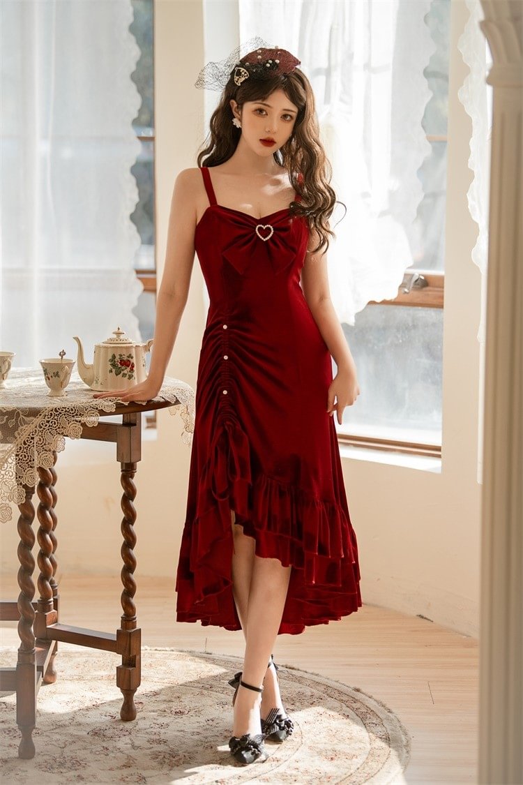 Classic Daughter Jsk Suspender Skirt Lolita Spring and Autumn Fishtail Skirt Dress Coat