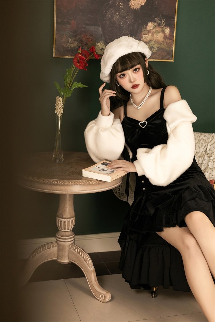 Classic Daughter Jsk Suspender Skirt Lolita Spring and Autumn Fishtail Skirt Dress Coat