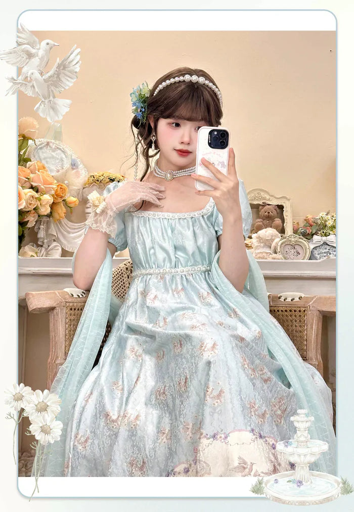 The Classic Green and Pink Lolita Dress is designed to capture the elegance of European court style with a touch of pastoral romance. Featuring delicate lace, graceful ruffles, and refined bow accents, it creates a noble yet sweet silhouette. The soft green and pink tones add freshness and femininity, balancing grandeur with countryside charm. Perfect for tea parties, photoshoots, or special occasions, this dress embodies timeless elegance and the whimsical essence of Lolita fashion.