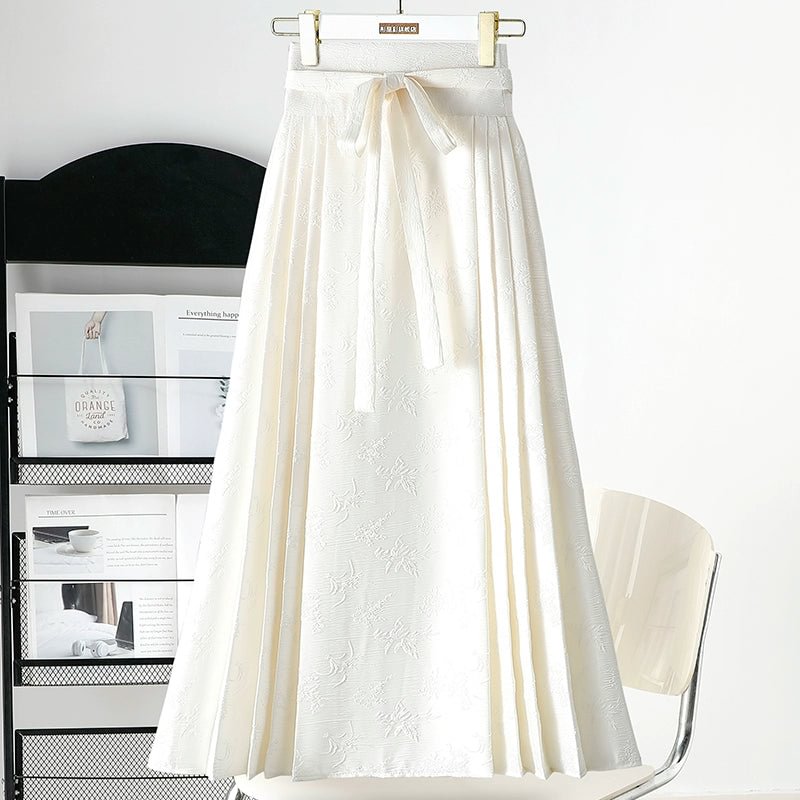 Classic Lolita Skirt High-Waisted White Black Skirt Lolita Dresses