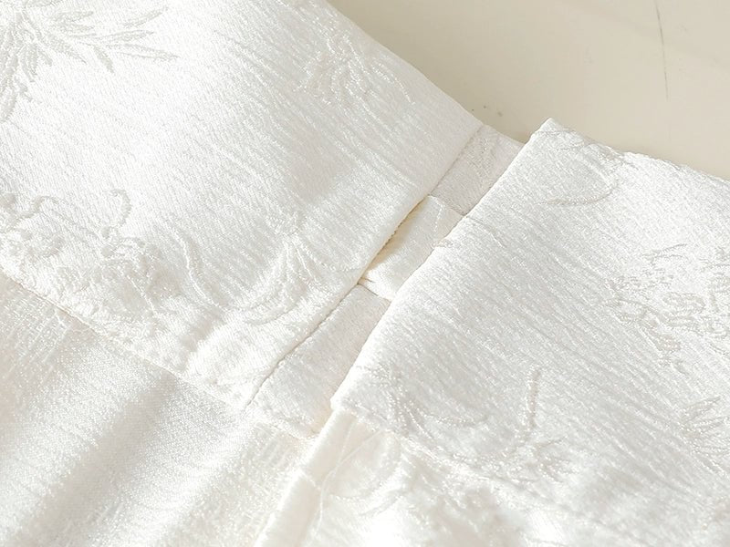 Classic Lolita Skirt High-Waisted White Black Skirt Lolita Dresses