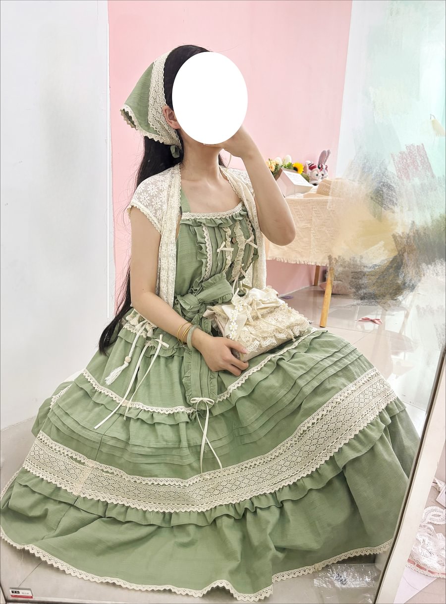 Classic Pastoral Lolita Long Dress Jsk Sweet Four-color Long Dress