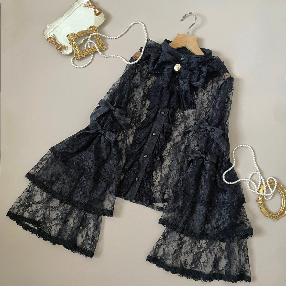 Classic Vintage Gorgeous Antique Sleeve Blouse Shirt