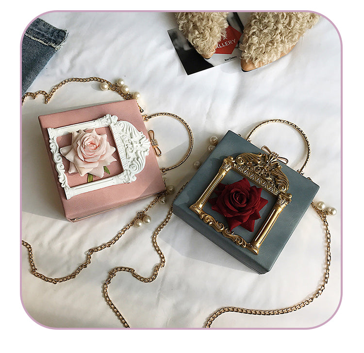 Dark Girl Baroque Style Retro Bag Female Lolita Handbag Shoulder Messenger Bag