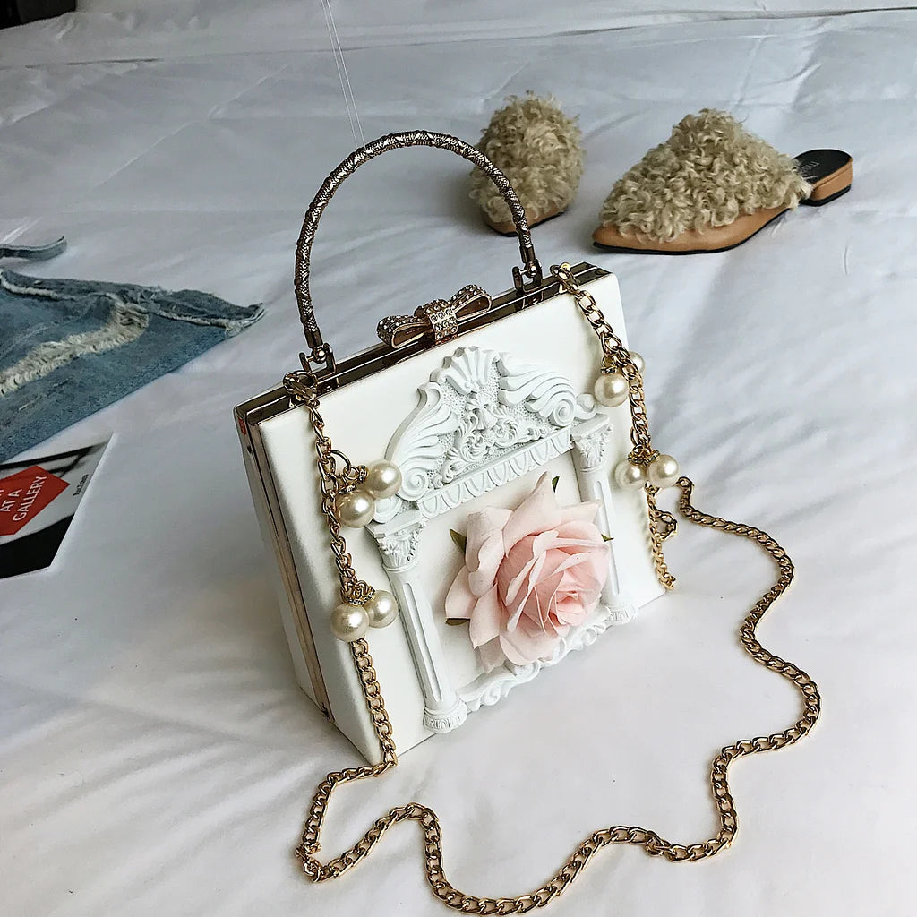 Dark Girl Baroque Style Retro Bag Female Lolita Handbag Shoulder Messenger Bag