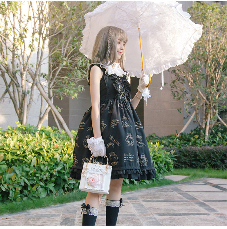 Dark Girl Baroque Style Retro Bag Female Lolita Handbag Shoulder Messenger Bag