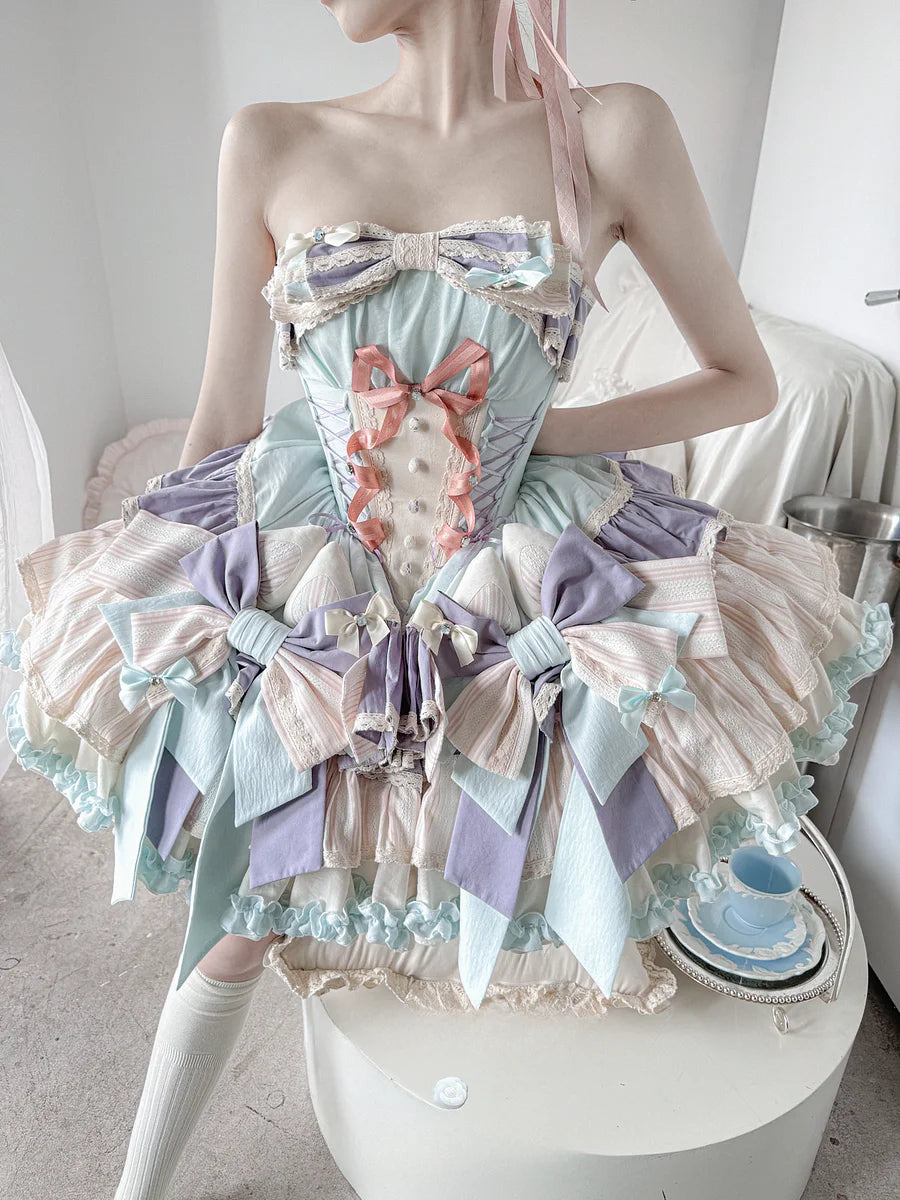 Hime Lolita Dream Light Purple Sweet Layer Cake Dress