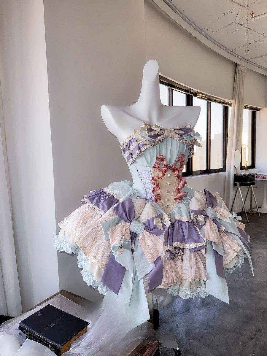 Hime Lolita Dream Light Purple Sweet Layer Cake Dress