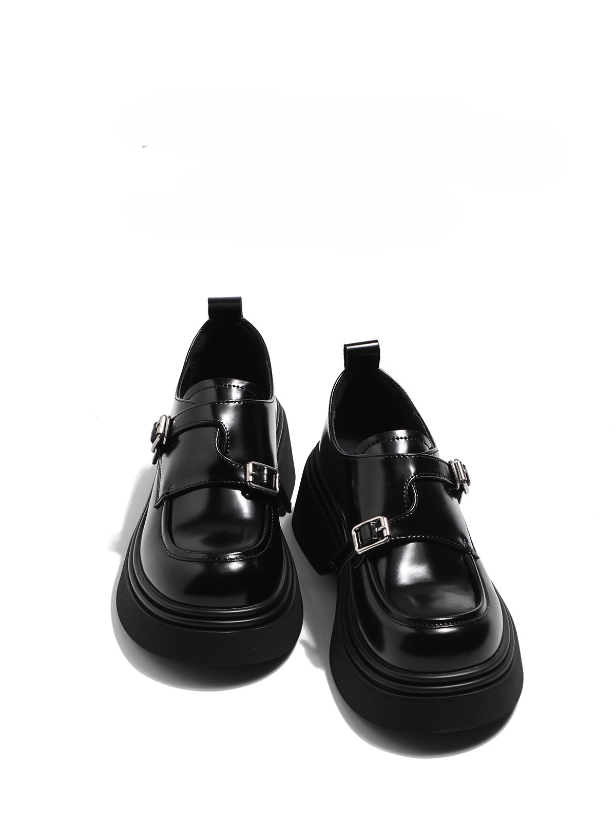 Lolita Shoes Genuine Leather Loafers 5.5cm Platform British Style Leather for Women Autumn