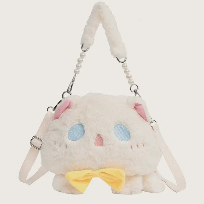 Ghost Cat Cute Plush Shoulder Bag Lolita Sweet Bag For Women