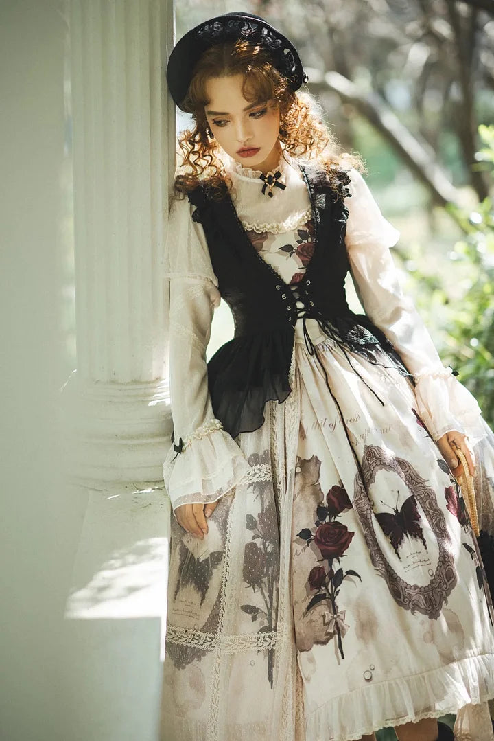 Goth Lolita Vintage Classic Lolita Dress Elegant Daily Victorian Long Dress JSK