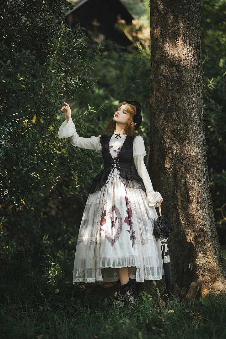 Goth Lolita Vintage Classic Lolita Dress Elegant Daily Victorian Long Dress JSK