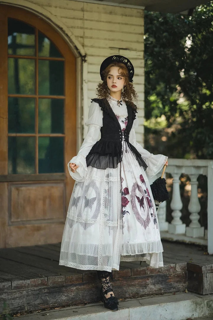 Goth Lolita Vintage Classic Lolita Dress Elegant Daily Victorian Long Dress JSK