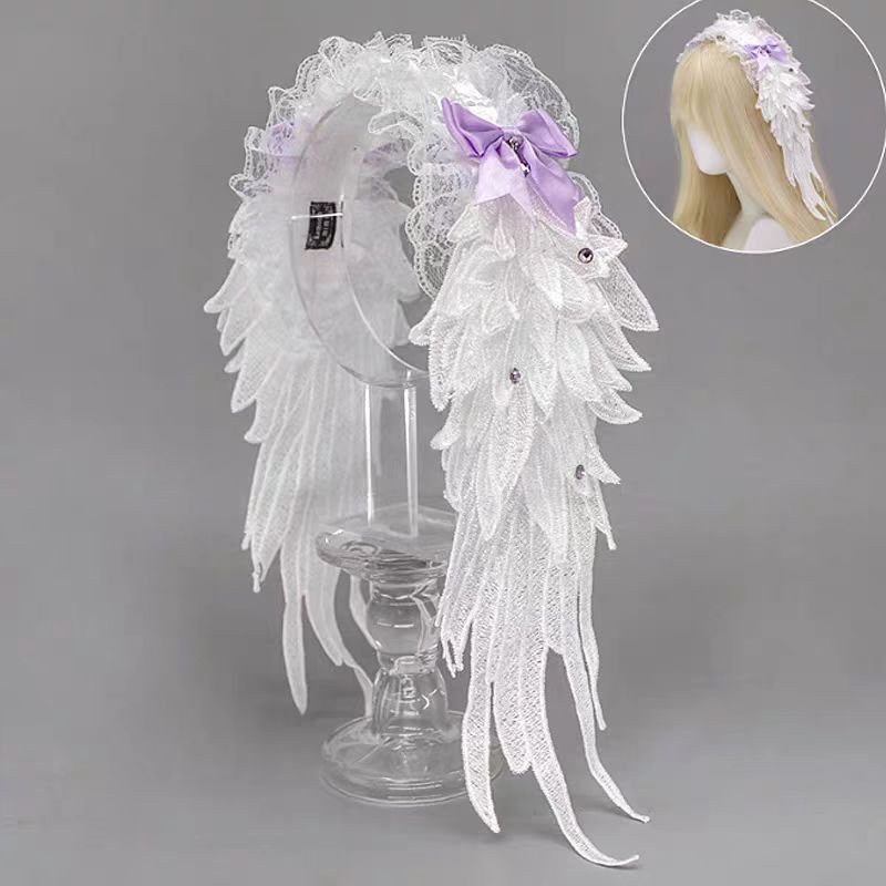 This gothic dark angel wing headband is inspired by Harajuku subculture and Lolita fashion. Designed with bold wing details, it blends punk attitude with a mysterious gothic charm. The unique shape adds dramatic flair, while the dark tones highlight elegance and rebellion. Perfect for cosplay, parties, or alternative fashion styling, it makes a striking accessory for creative self-expression.