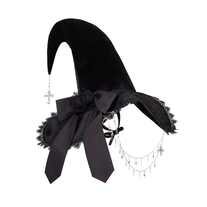 Gothic Lolita Dresses Halloween Costume Magical Girl Daily Autumn Dress Elegant Outfit Witch Hat