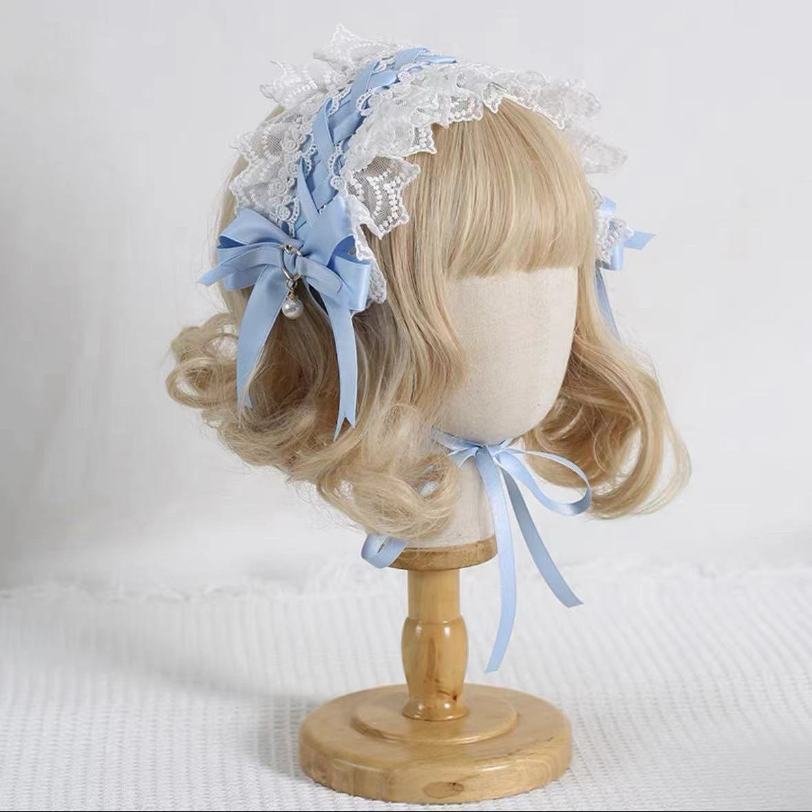 Hair Accessories Sweet Cat Ears Hairband Bow Ruffle Hairpins Headwear