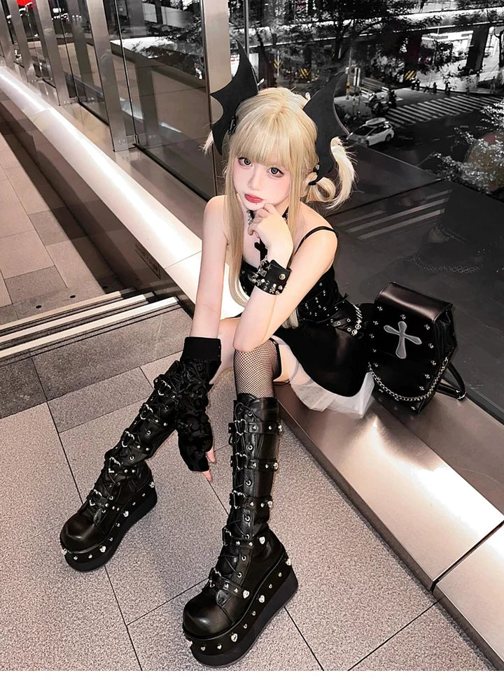 Halloween Bat Wings Hair Clips Subcultural Gothic Accessories Black Hairpins