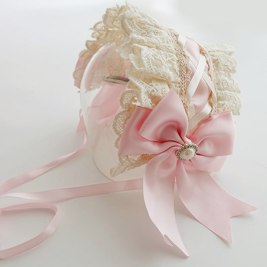 Headband Flower Wedding Angel Handle Lace KC Bow Lolita Head Jewelry