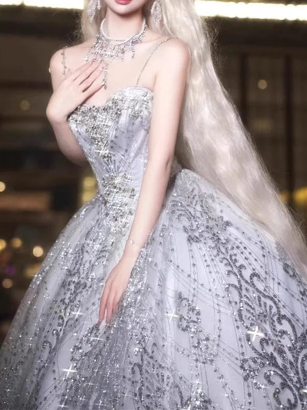 Hime Lolita Evening Bar Mitzvah Flower Princess Dress Galaxy Wedding Birthday Party Graduation Ceremony