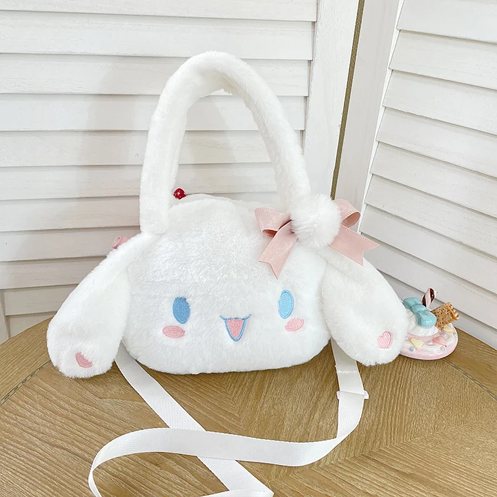 Lolita Bag Japanese Cute Cartoon Big Ears Plush Handbag Lolita Accessories