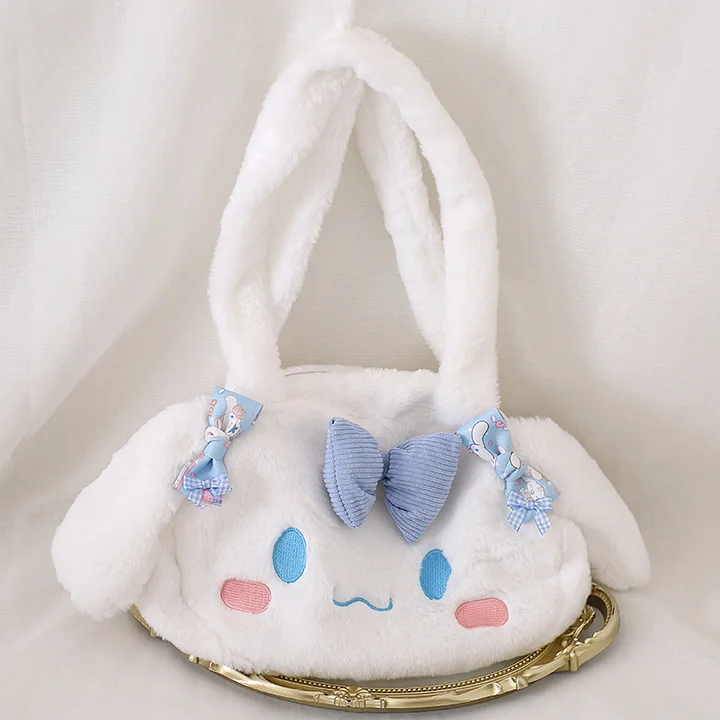 Lolita Bag Japanese Cute Cartoon Big Ears Plush Handbag Lolita Accessories