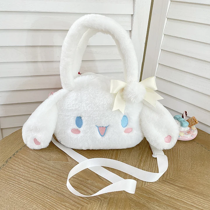 Lolita Bag Japanese Cute Cartoon Big Ears Plush Handbag Lolita Accessories
