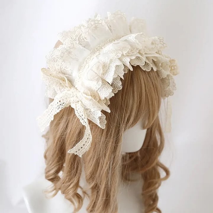 Lolita Accessories Headwear French Lace Elegant Hairband Hair Accessories