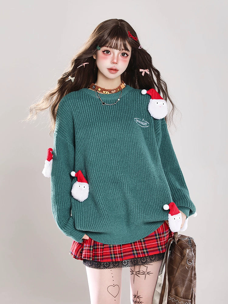 Inspired by the nostalgic charm of a classic Christmas snowman, this sweater embodies the warmth and joy of the holiday season. Crafted from premium soft knit fabric, its relaxed oversized silhouette ensures both comfort and style. The playful snowman motif, delicately embroidered, adds a touch of whimsical storytelling to the design. Perfect for cozy winter days, it blends festive elegance with everyday wearability, creating a piece that celebrates tradition while embracing modern comfort.