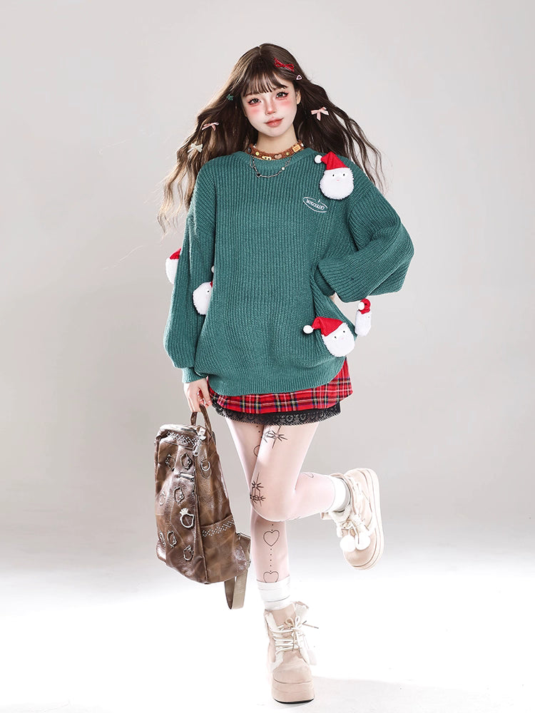 Inspired by the nostalgic charm of a classic Christmas snowman, this sweater embodies the warmth and joy of the holiday season. Crafted from premium soft knit fabric, its relaxed oversized silhouette ensures both comfort and style. The playful snowman motif, delicately embroidered, adds a touch of whimsical storytelling to the design. Perfect for cozy winter days, it blends festive elegance with everyday wearability, creating a piece that celebrates tradition while embracing modern comfort.