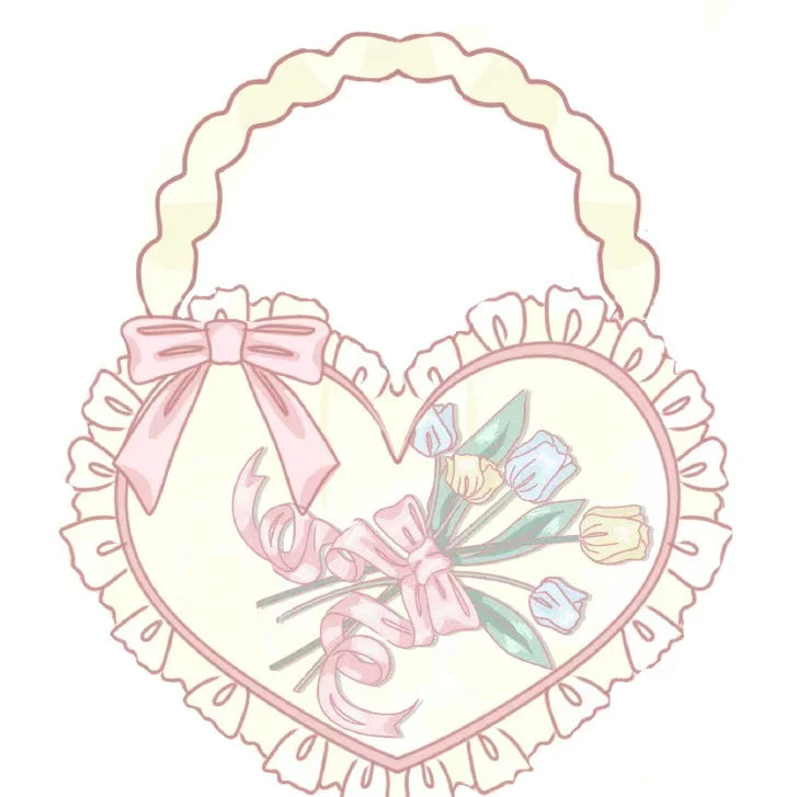 Lolita Bow Love Bag Embroidery Bag Handbag Girls Gift